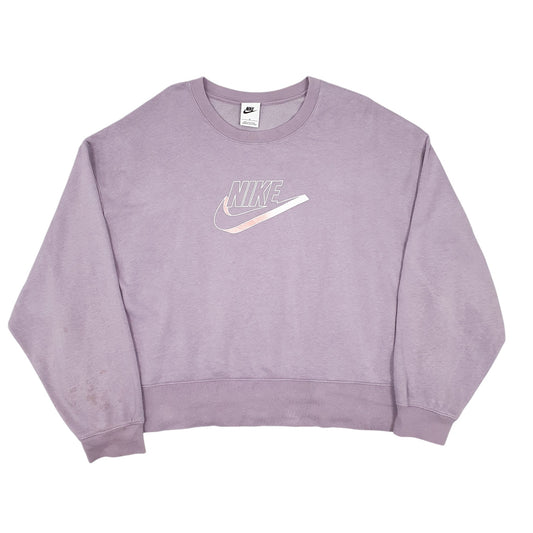 Womens Purple Nike  Crewneck Jumper