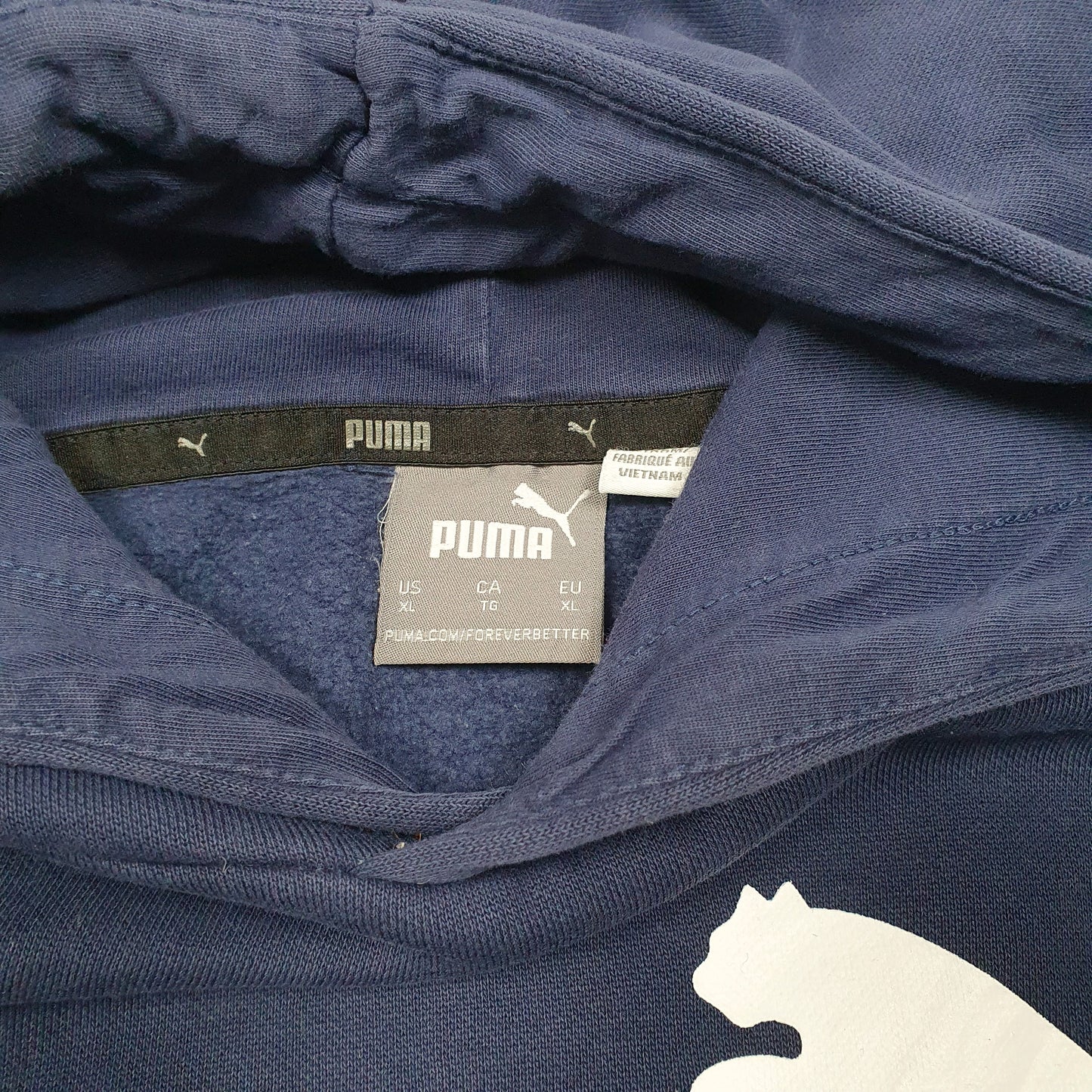 Mens Navy Puma  Hoodie Jumper