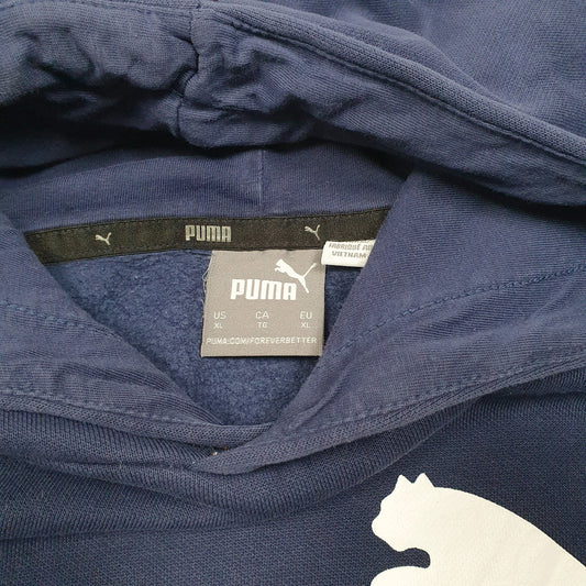 Mens Navy Puma  Hoodie Jumper
