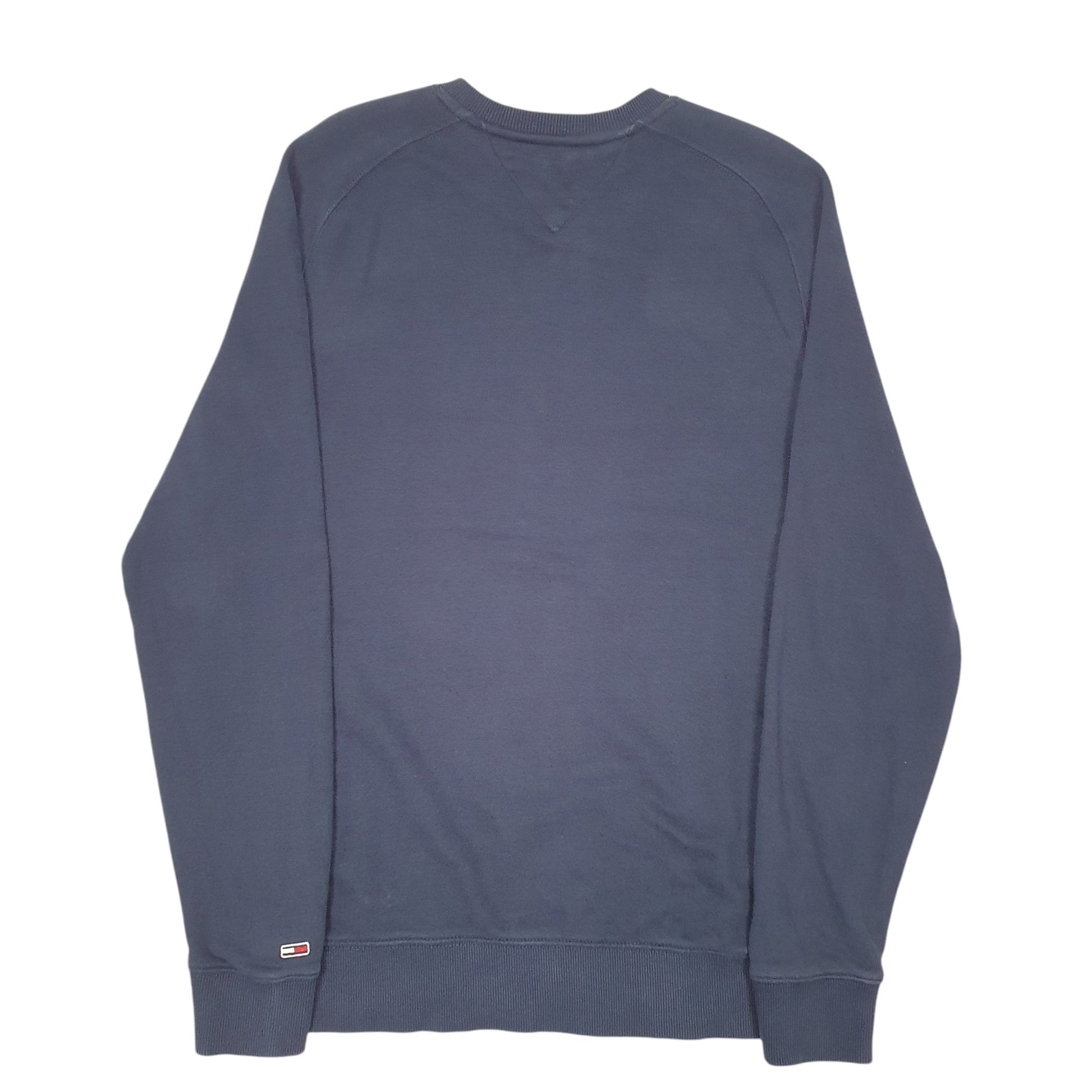 Mens Navy Tommy Hilfiger Jeans Spellout Crewneck Jumper