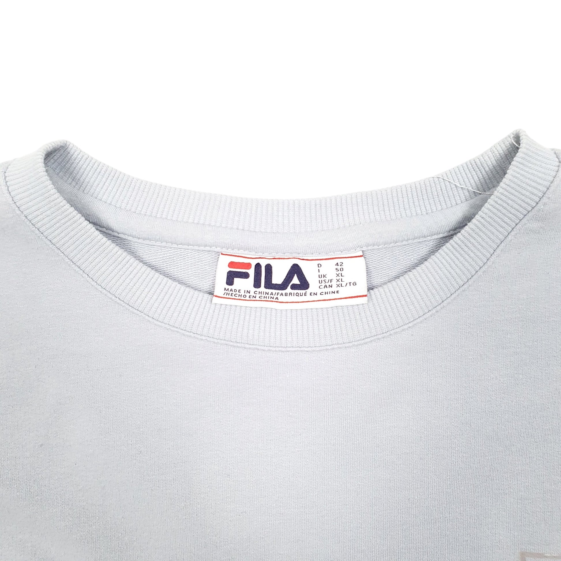 Womens Blue Fila  Crewneck Jumper