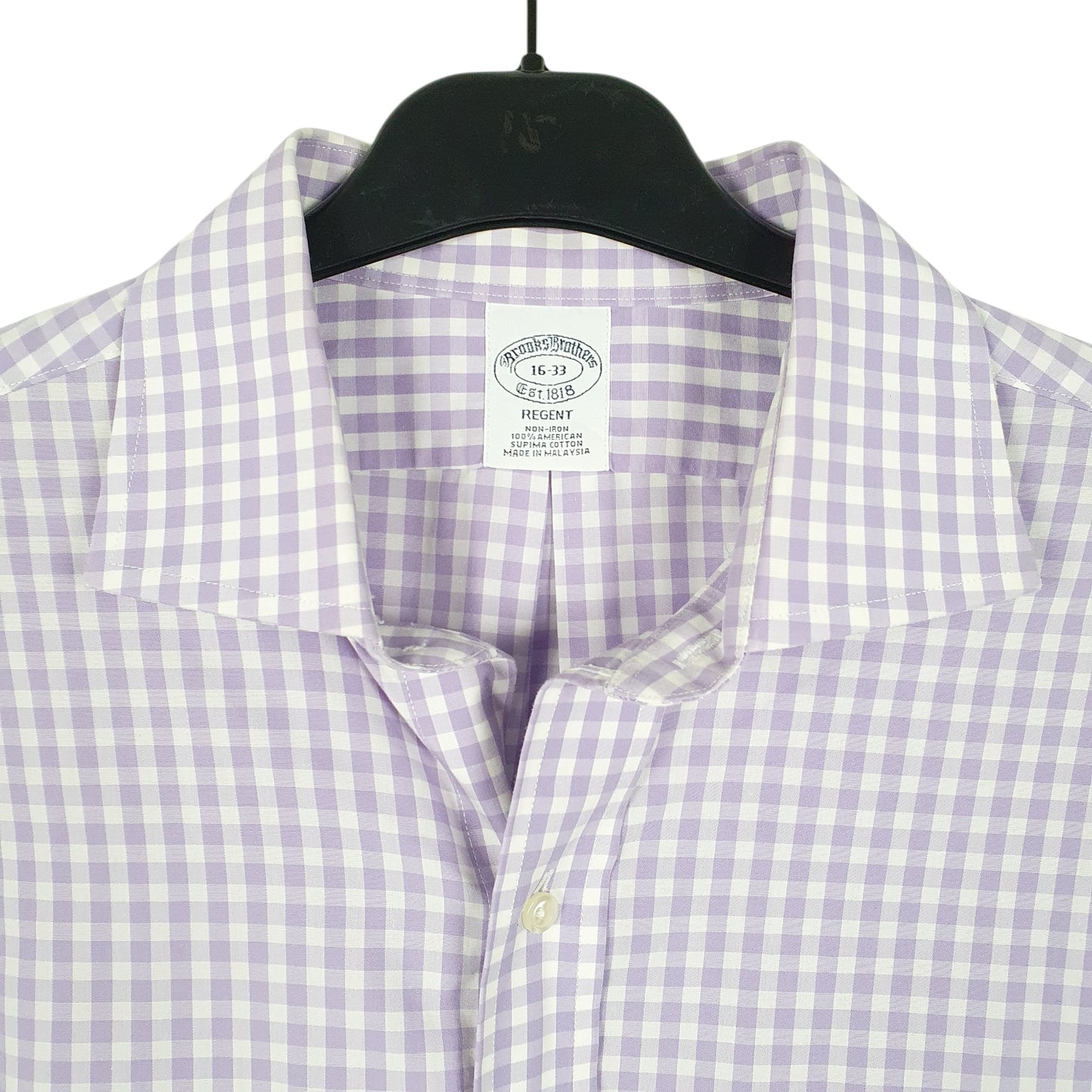 Mens Lilac Brooks Brothers Regent Long Sleeve Shirt