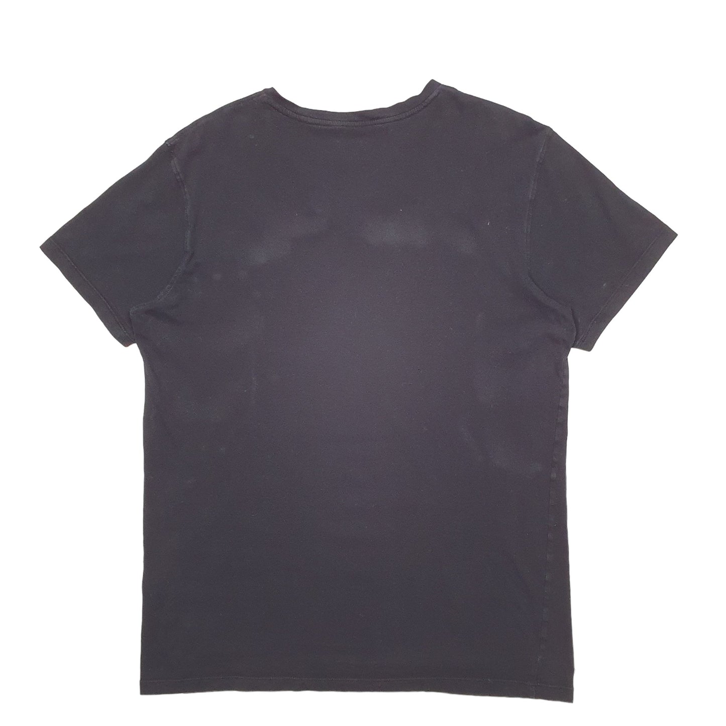 Mens Black Lacoste  Short Sleeve T Shirt