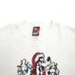 Mens White Disney Christmas Festive Mickey Mouse Donald Duck Crewneck Jumper
