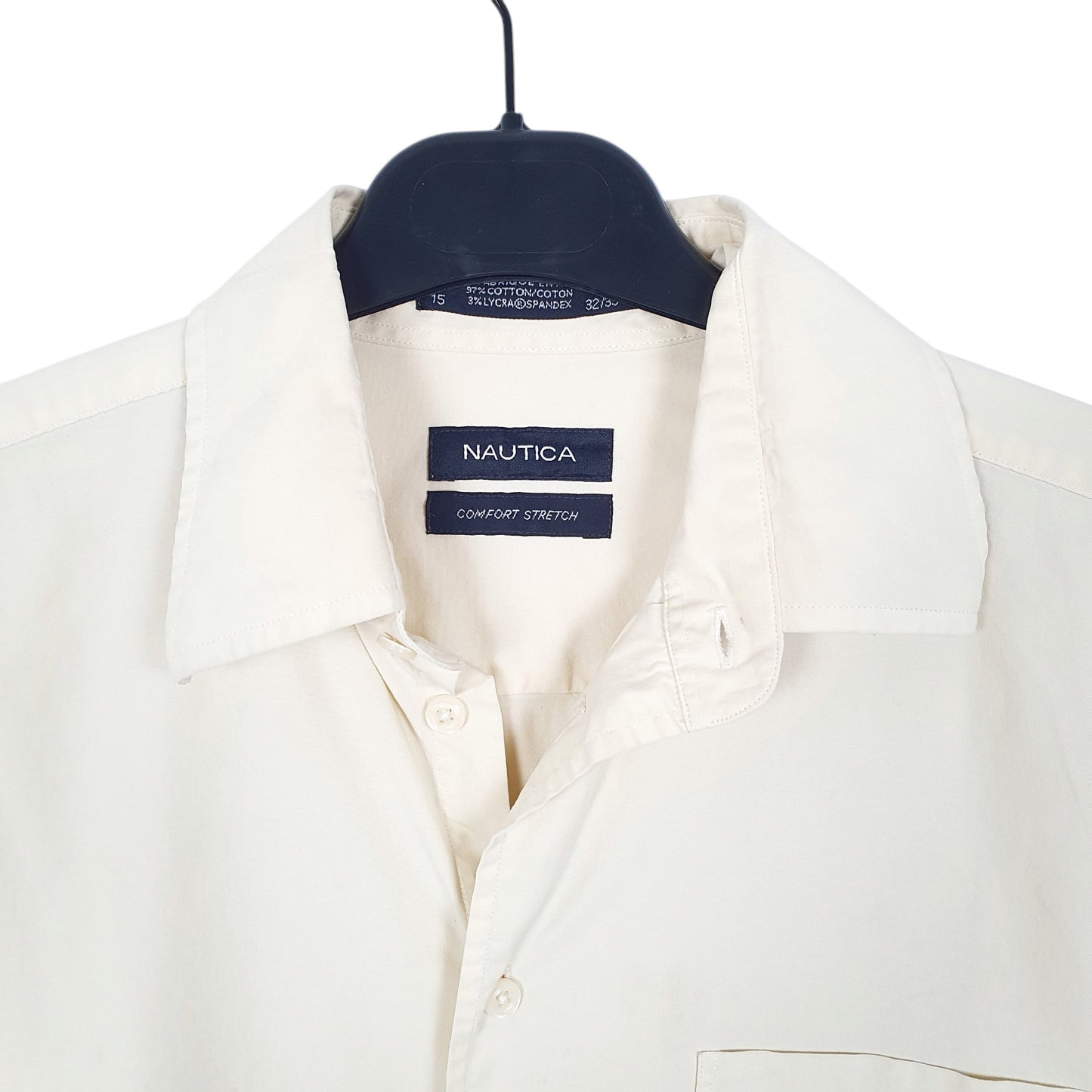 Mens Yellow Nauti Comfort Stretch Long Sleeve Shirt