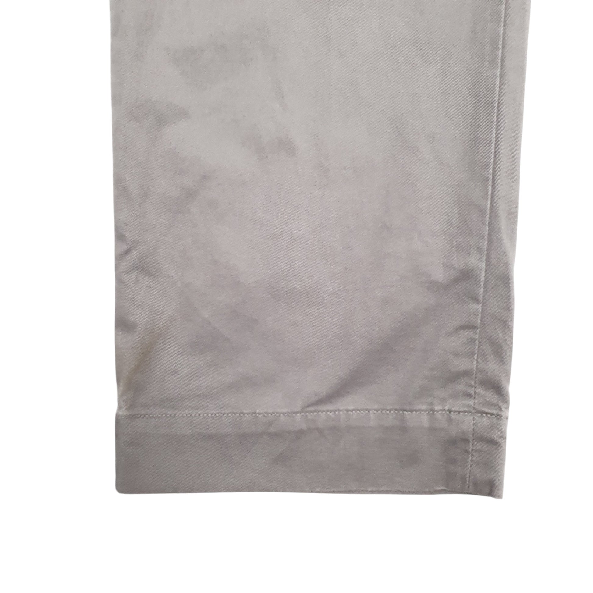 Mens Grey Polo Ralph Lauren Stretch Fit Vintage 2000's Chino Trousers