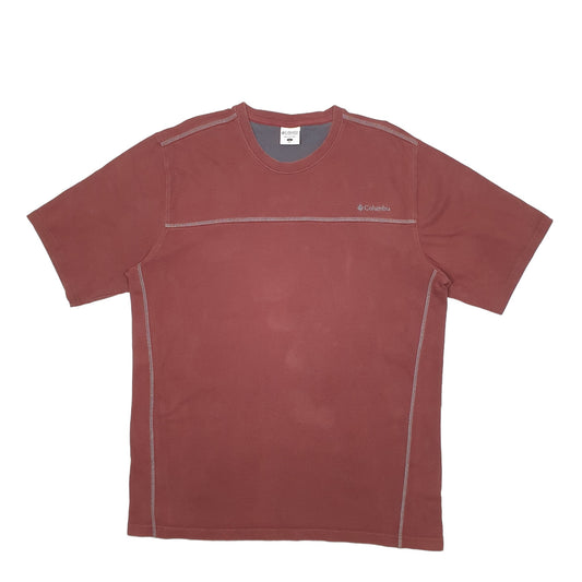 Mens Brown Columbia Sportswear  Short Sleeve T Shirt