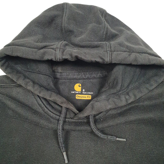 Mens Black Carhartt Workwear Rain Defender Hoodie Jumper