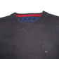 Mens Black Tommy Hilfiger Knit Crewneck Jumper