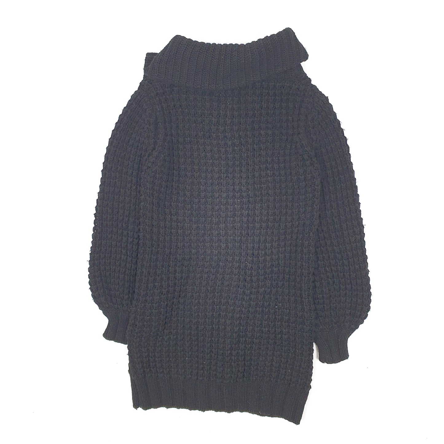 Womens Black French Connection Chunky Knit Cardigan Jumper