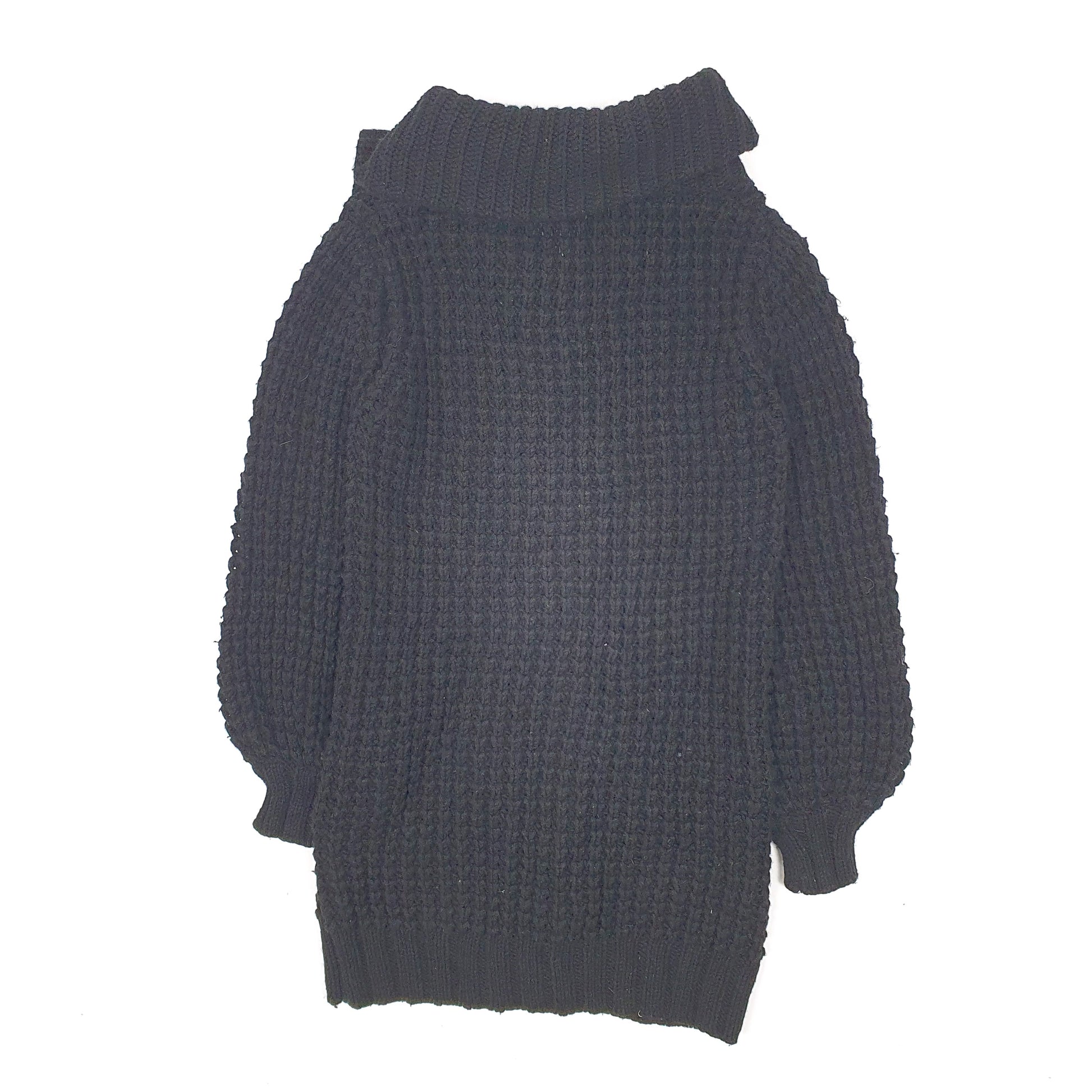 Womens Black French Connection Chunky Knit Cardigan Jumper