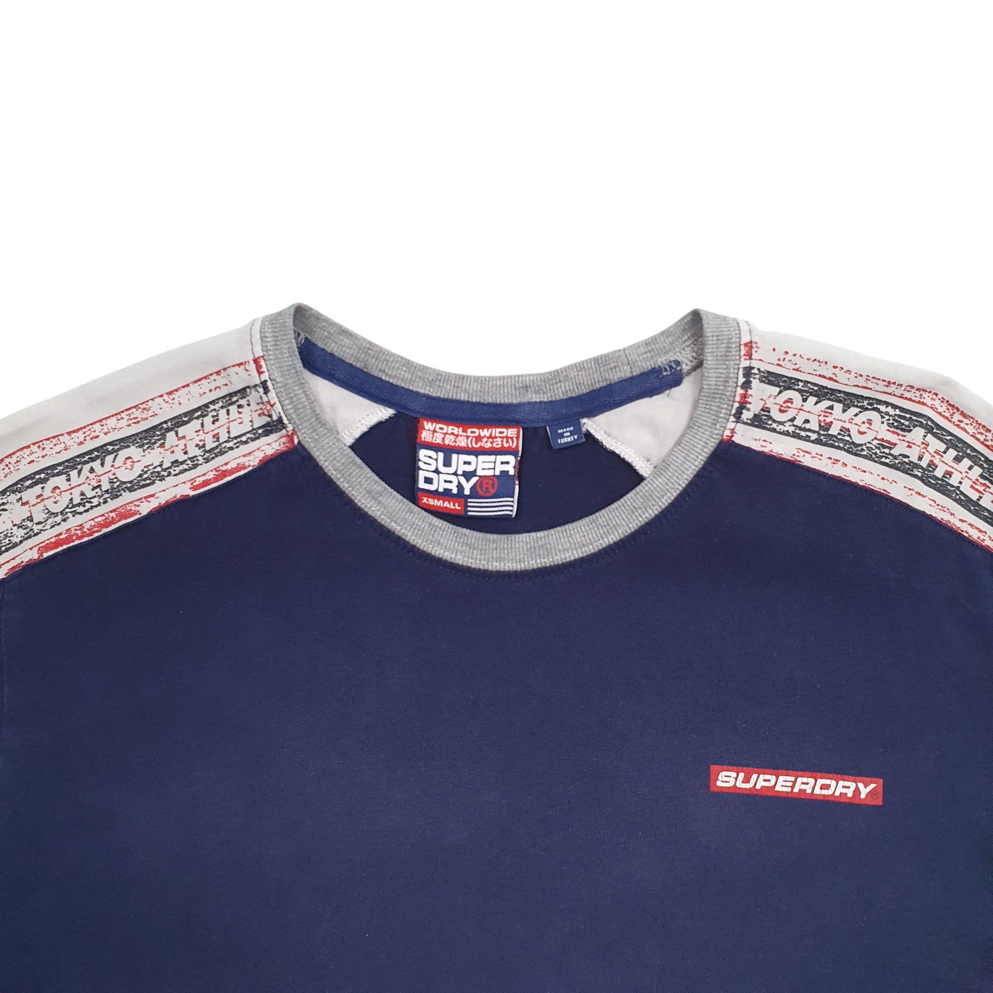 Mens Navy Superdry  Short Sleeve T Shirt