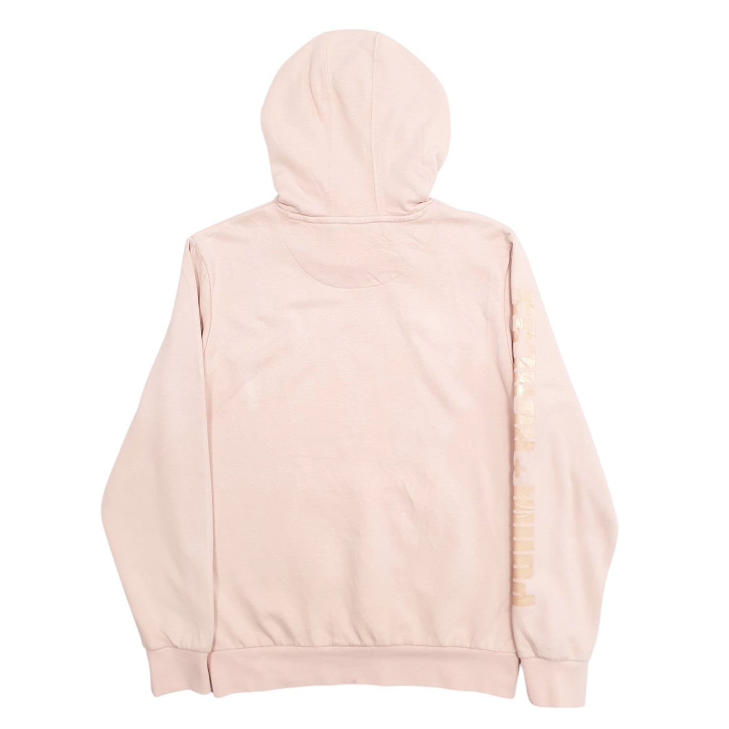 Womens Pink Puma Spellout Hoodie Jumper