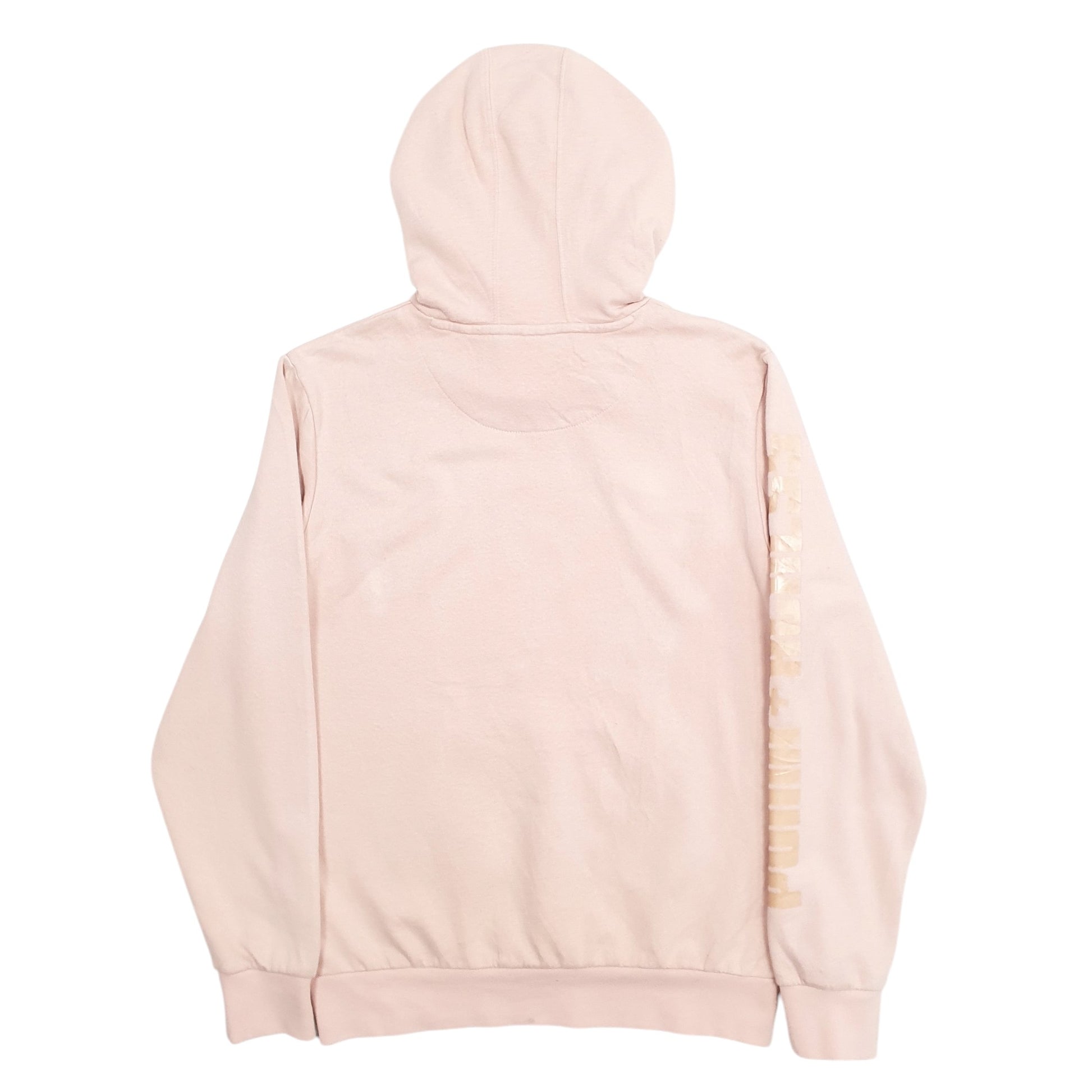 Womens Pink Puma Spellout Hoodie Jumper