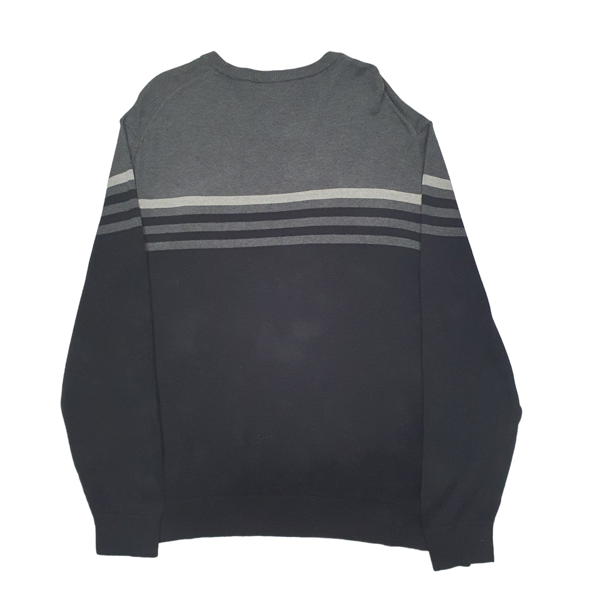 Mens Black Nautica Knit Crewneck Jumper