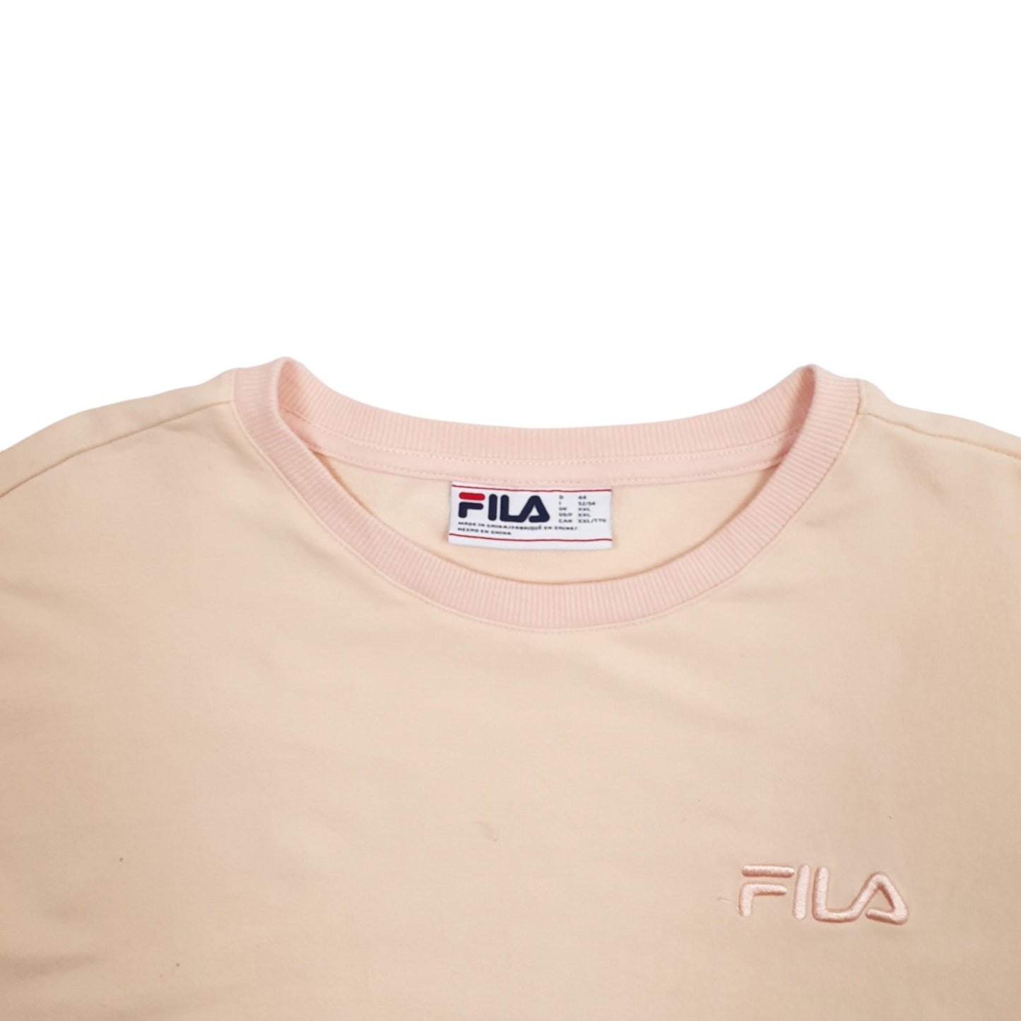 Womens Peach Fila  Crewneck Jumper