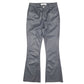 Womens Black Jeana Leather Bootcut Chino Trousers