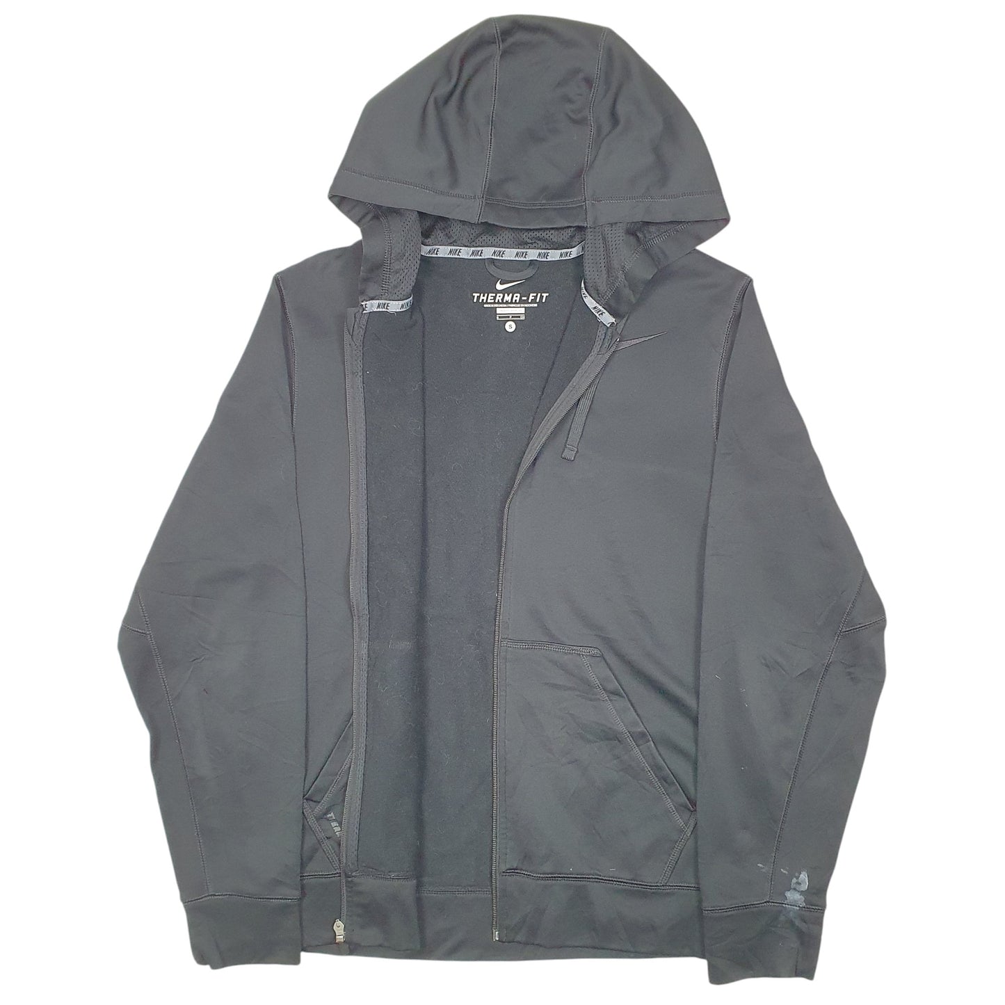 Mens Black Nike Hoodie Active Therma Fit Full Zip Jumper