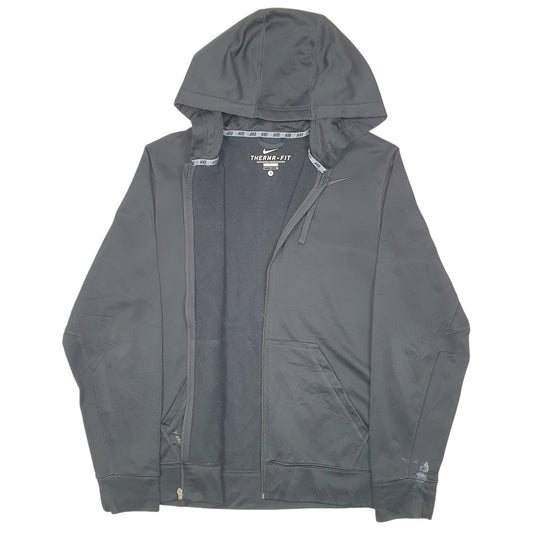 Mens Black Nike Hoodie Active Therma Fit Full Zip Jumper