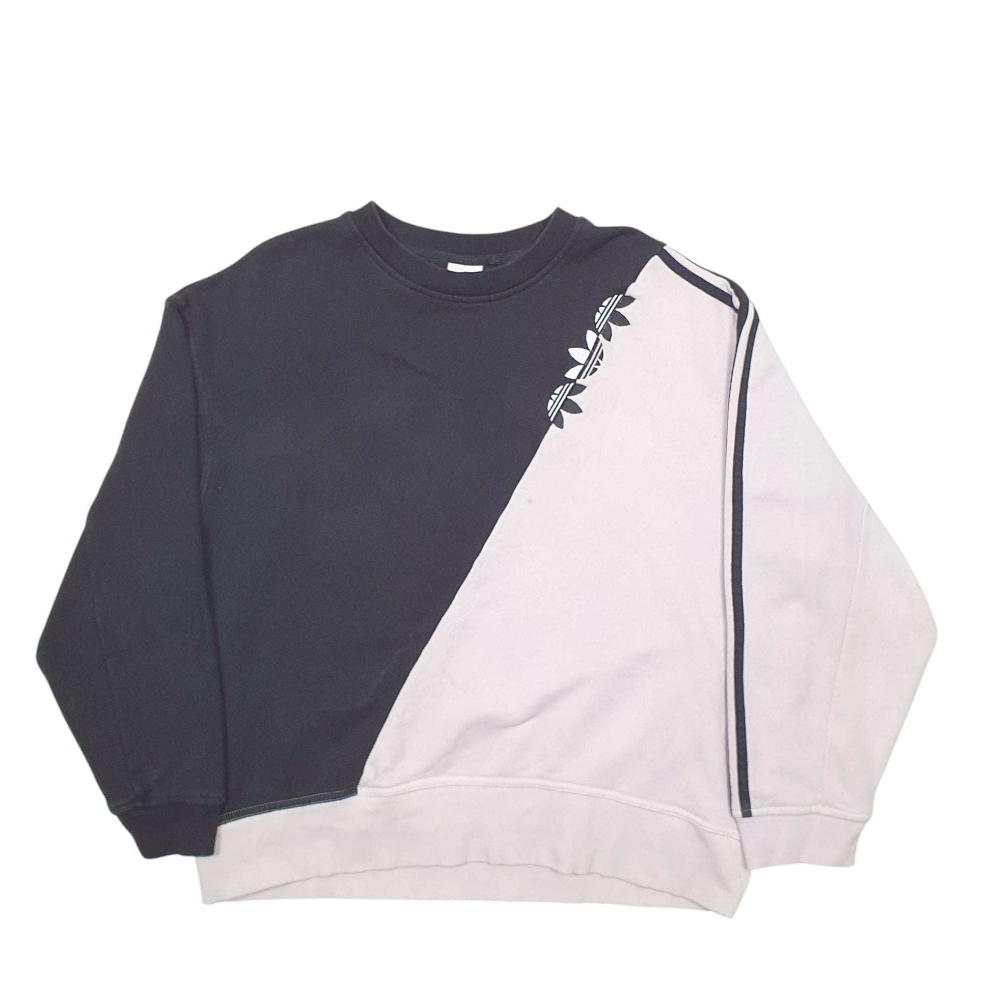 Womens Black Adidas  Crewneck Jumper