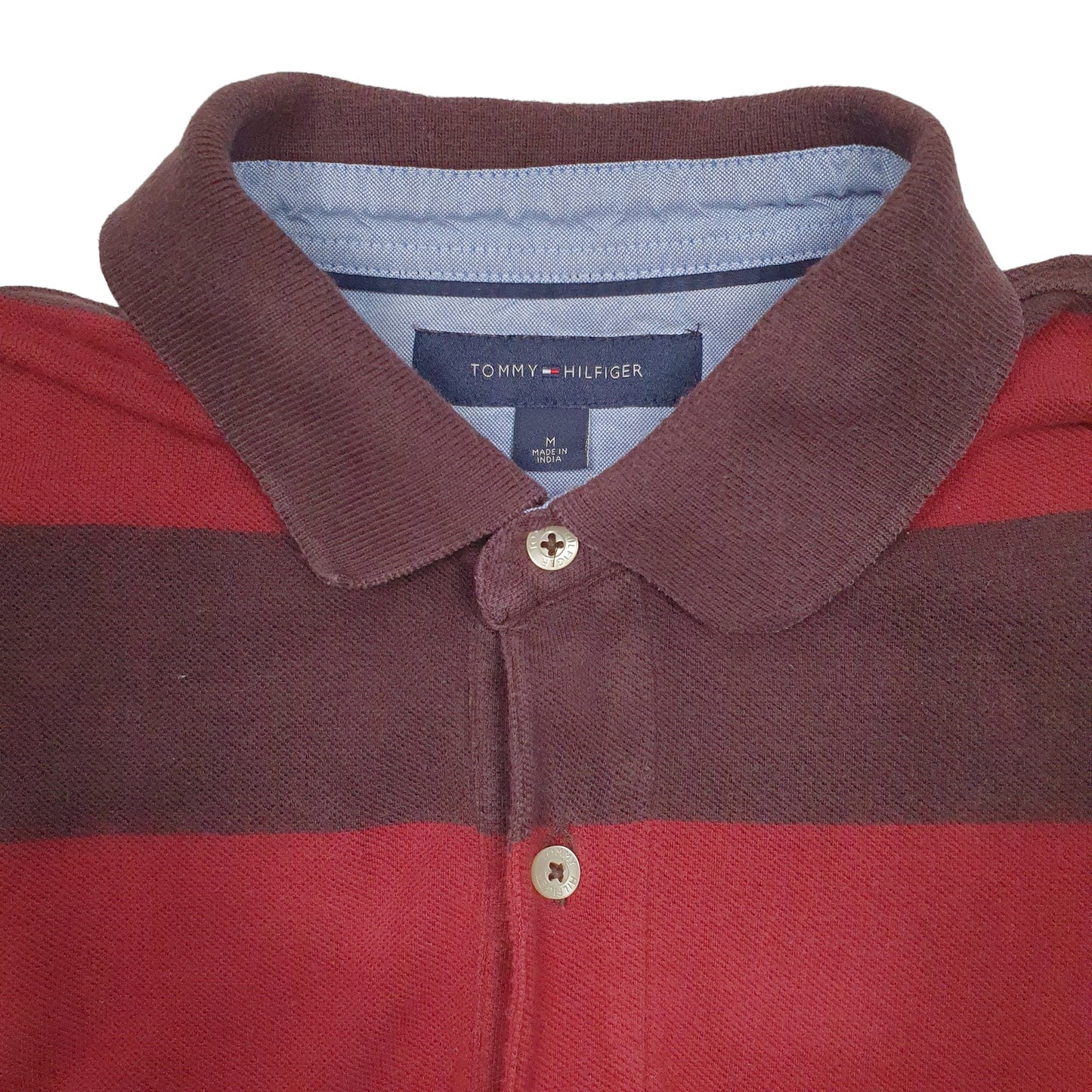 Mens Burgundy Tommy Hilfiger  Short Sleeve Polo Shirt