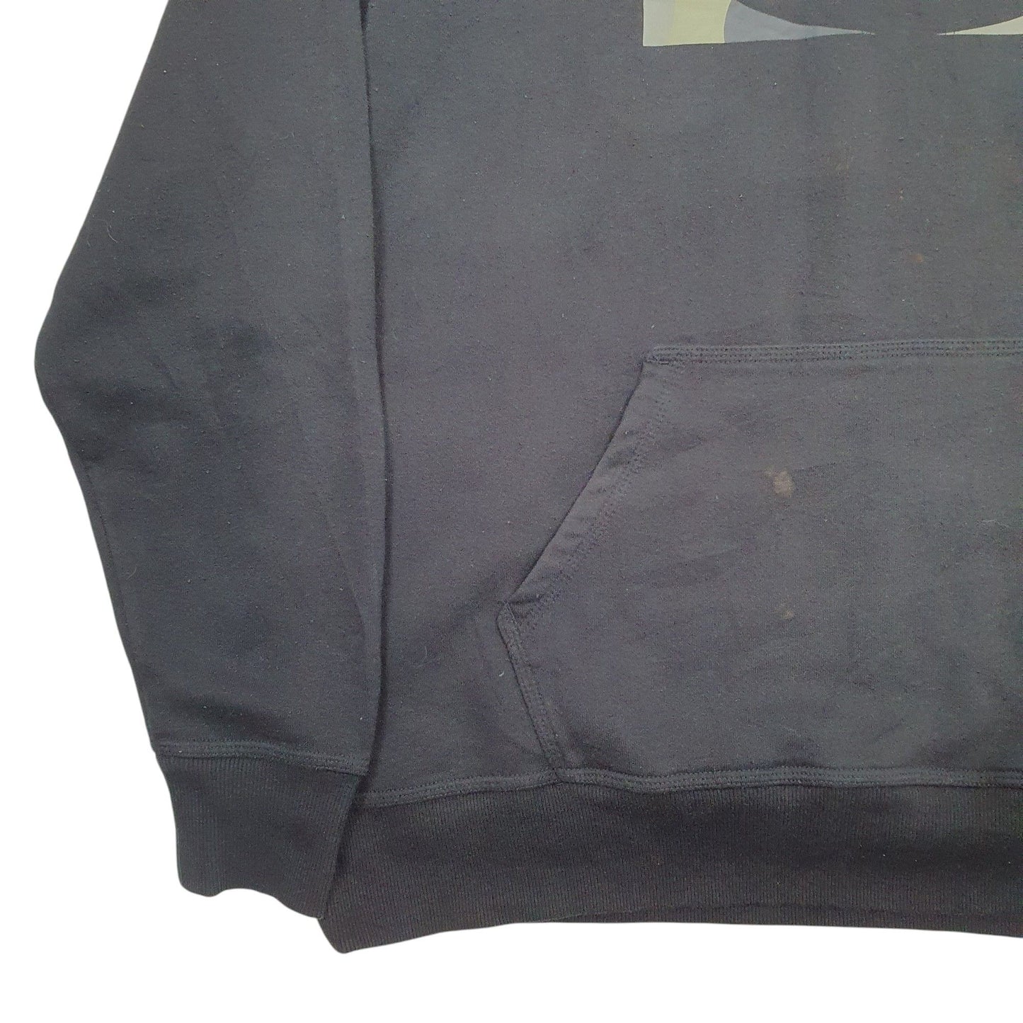 Mens Black Champion Spellout Hoodie Jumper