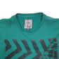 Mens Green Volcom Spellout Crewneck Jumper