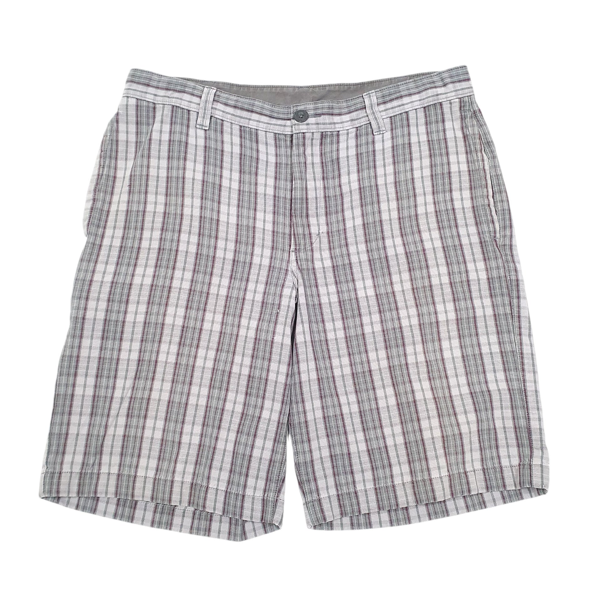 Mens Grey The North Face Check Tartan Chino Shorts