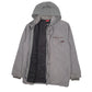 Mens Grey Dickies Hoodie Bomber Full Zip Coat