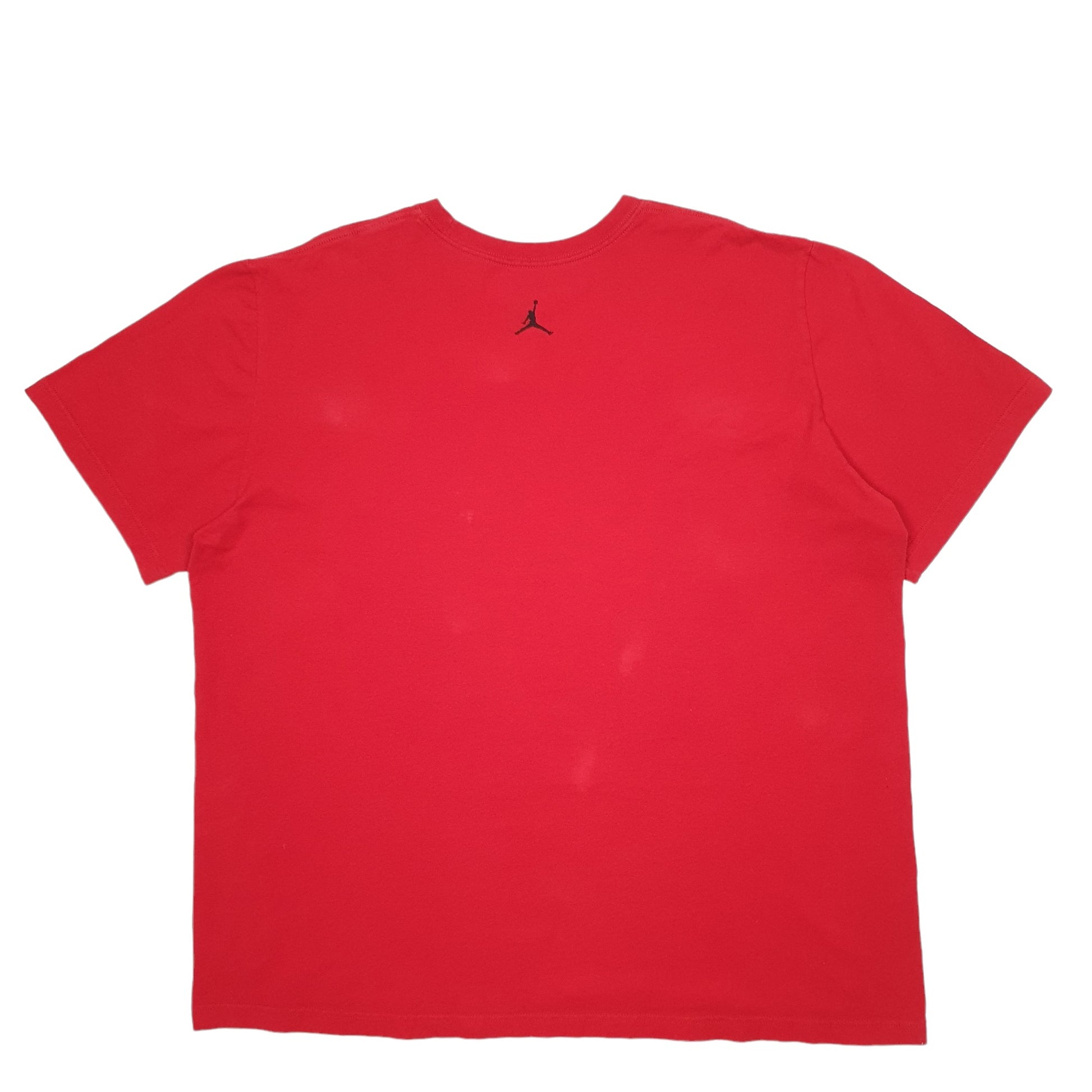 Mens Red Nike Jordan Jumpman Basketball Short Sleeve T Shirt