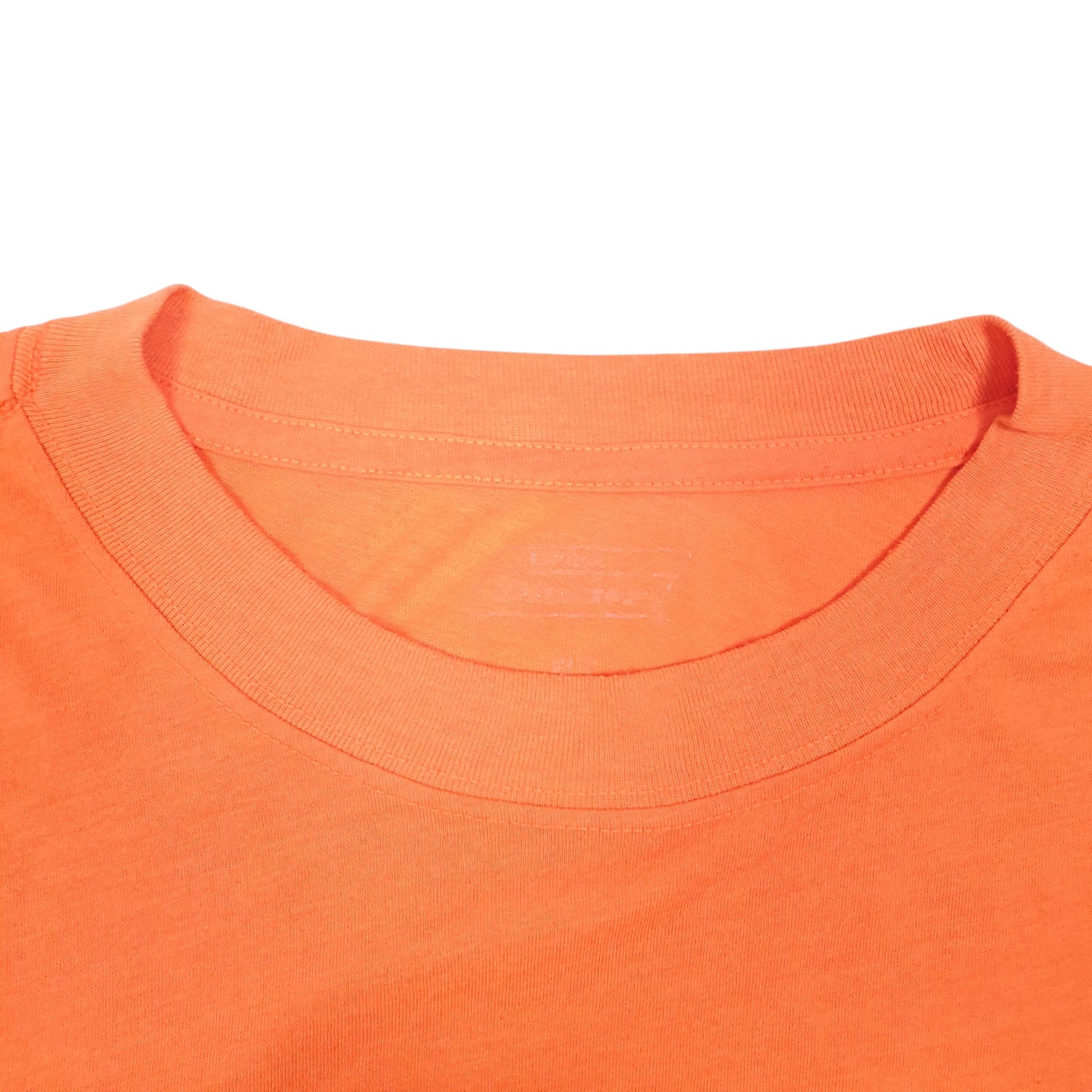 Mens Orange Dickies Pocket Workwear High Vis Short Sleeve T Shirt