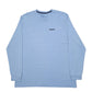 Mens Blue Patagonia Spellout Long Sleeve T Shirt