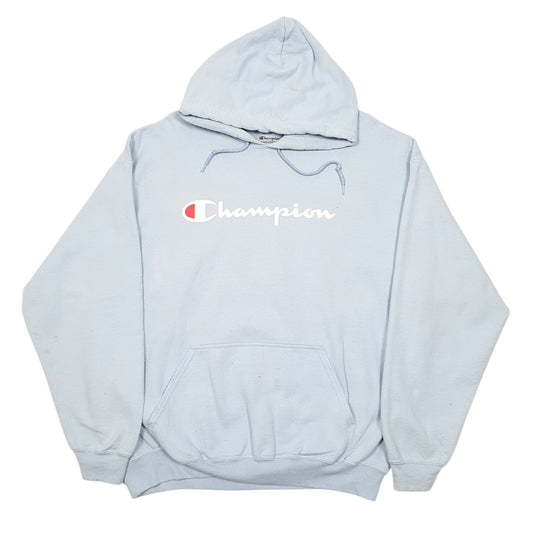 Mens Blue Champion  Hoodie Jumper