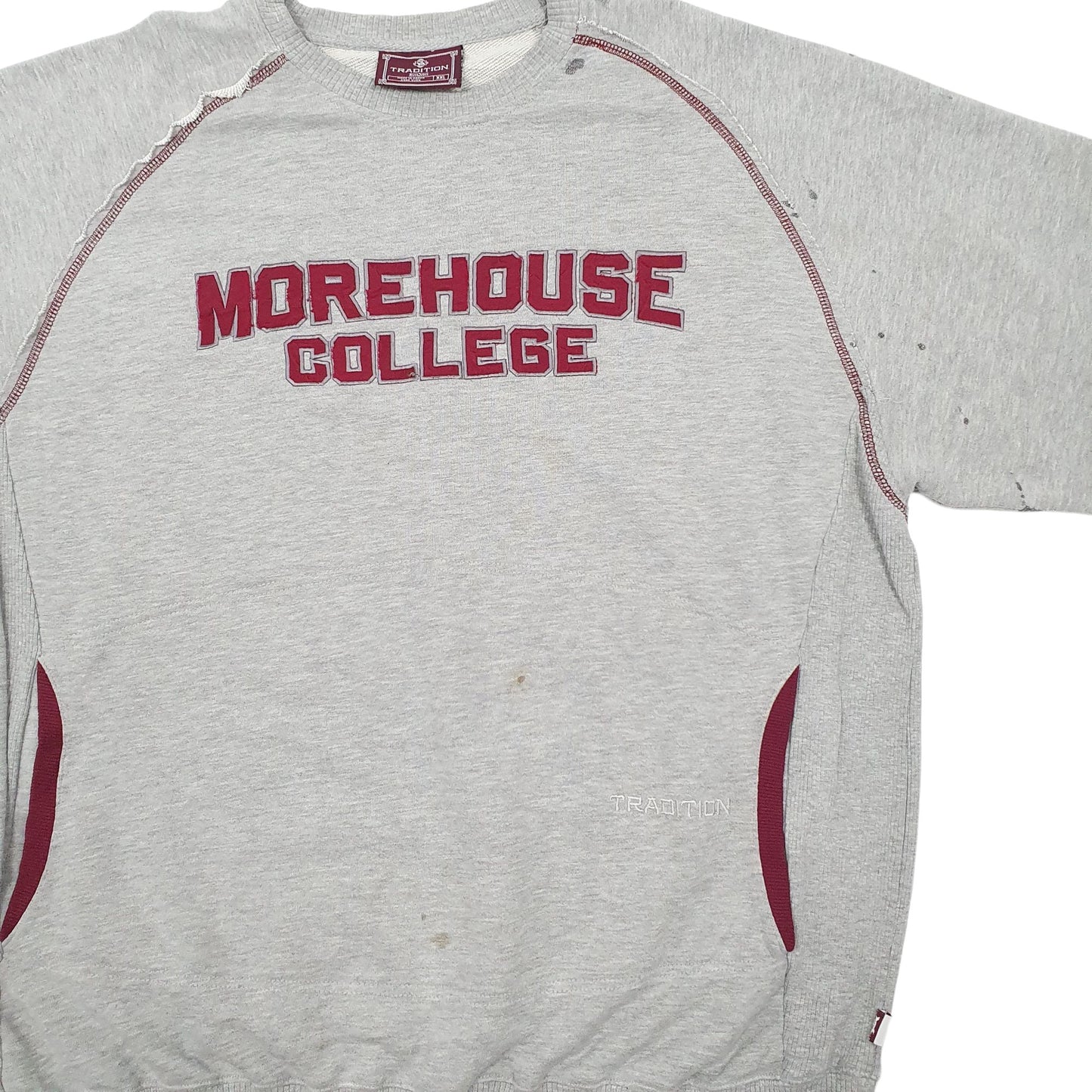 Mens Grey Tradition Vintage 90s Crewneck Jumper