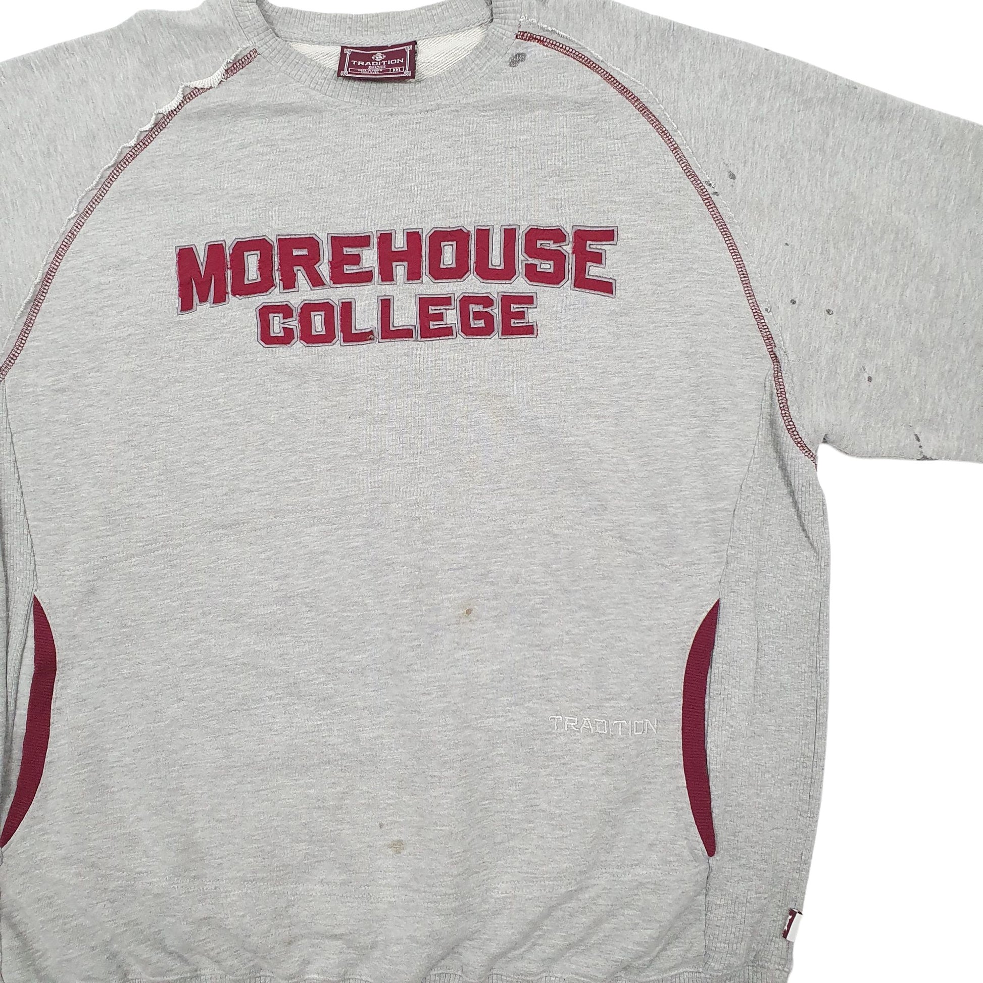 Mens Grey Tradition Vintage 90s Crewneck Jumper