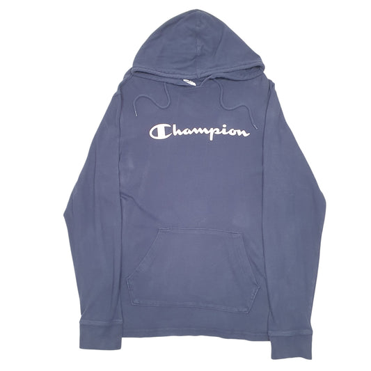 Mens Navy Champion Lightweight Hoodie Jumper