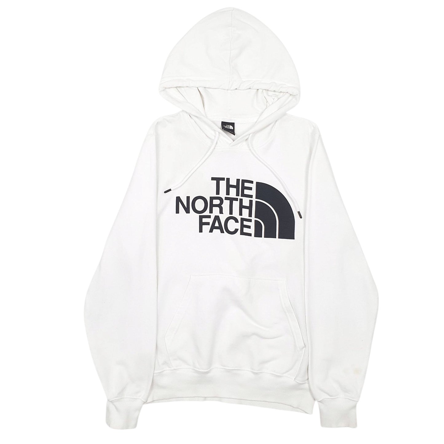Mens White The North Face Spellout Hoodie Jumper