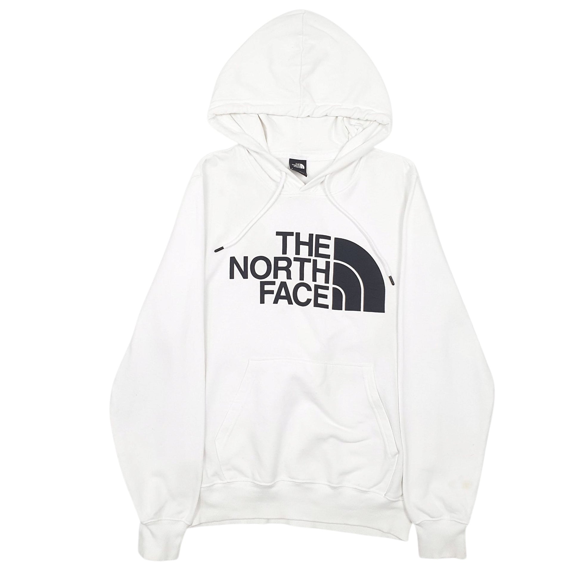 Mens White The North Face Spellout Hoodie Jumper