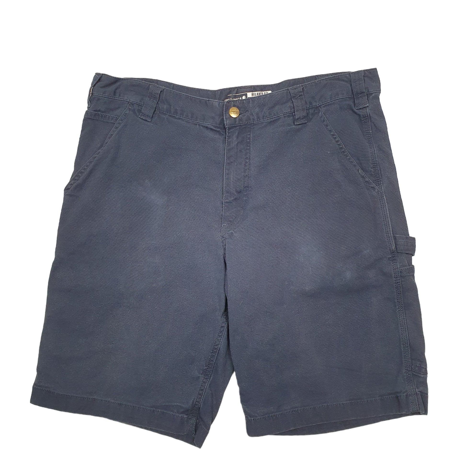 Mens Blue Carhartt Workwear Carpenter Shorts