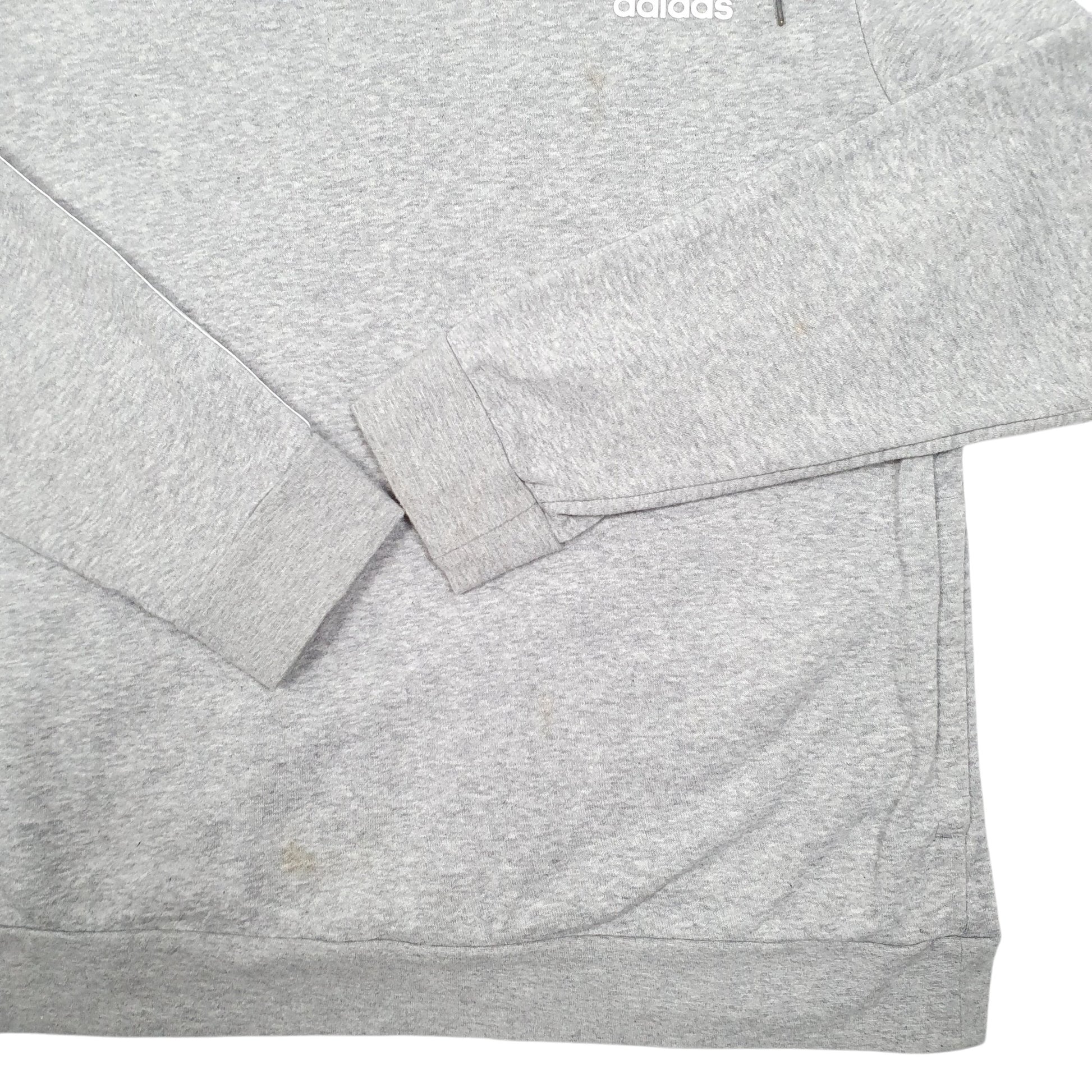 Womens Grey Adidas  Hoodie Jumper