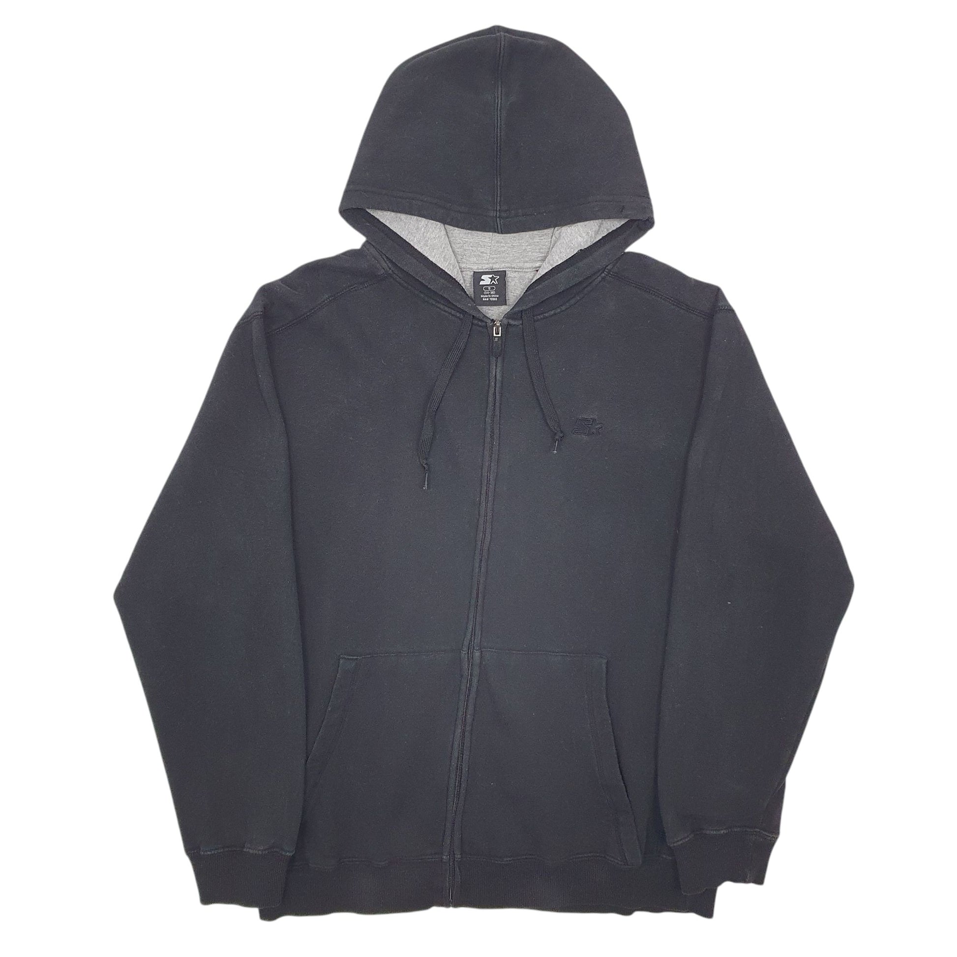 Mens Black Starter  Full Zip Jumper