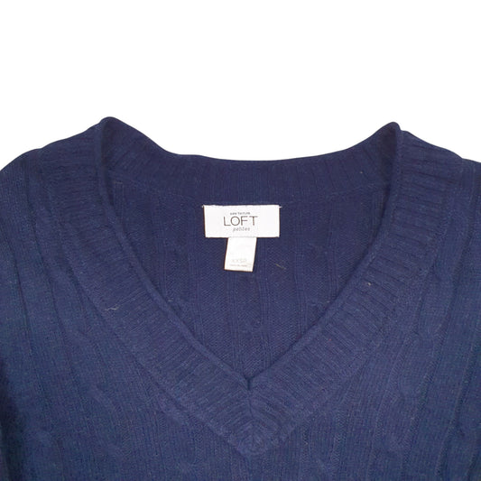 Womens Navy Ann Taylor  Crewneck Jumper