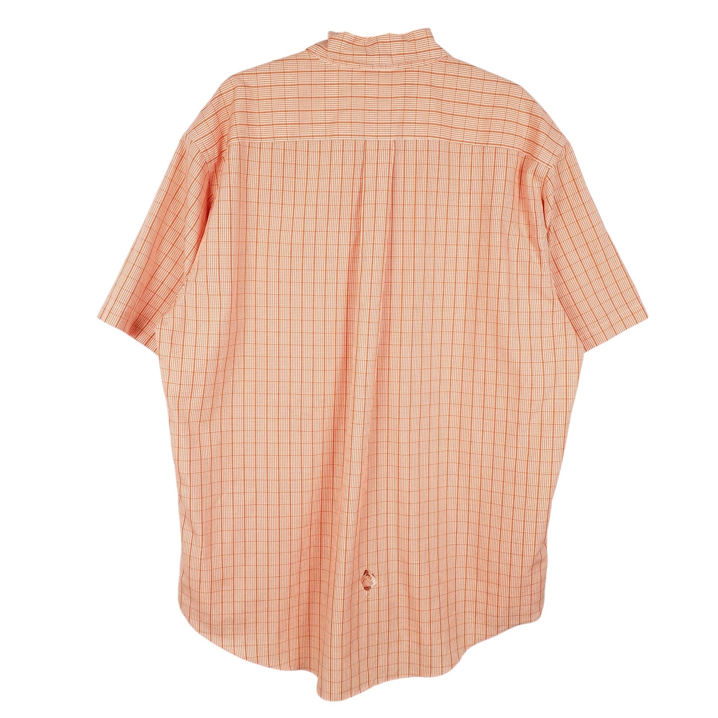 Mens Orange Brooks Brothers 346 Short Sleeve Shirt