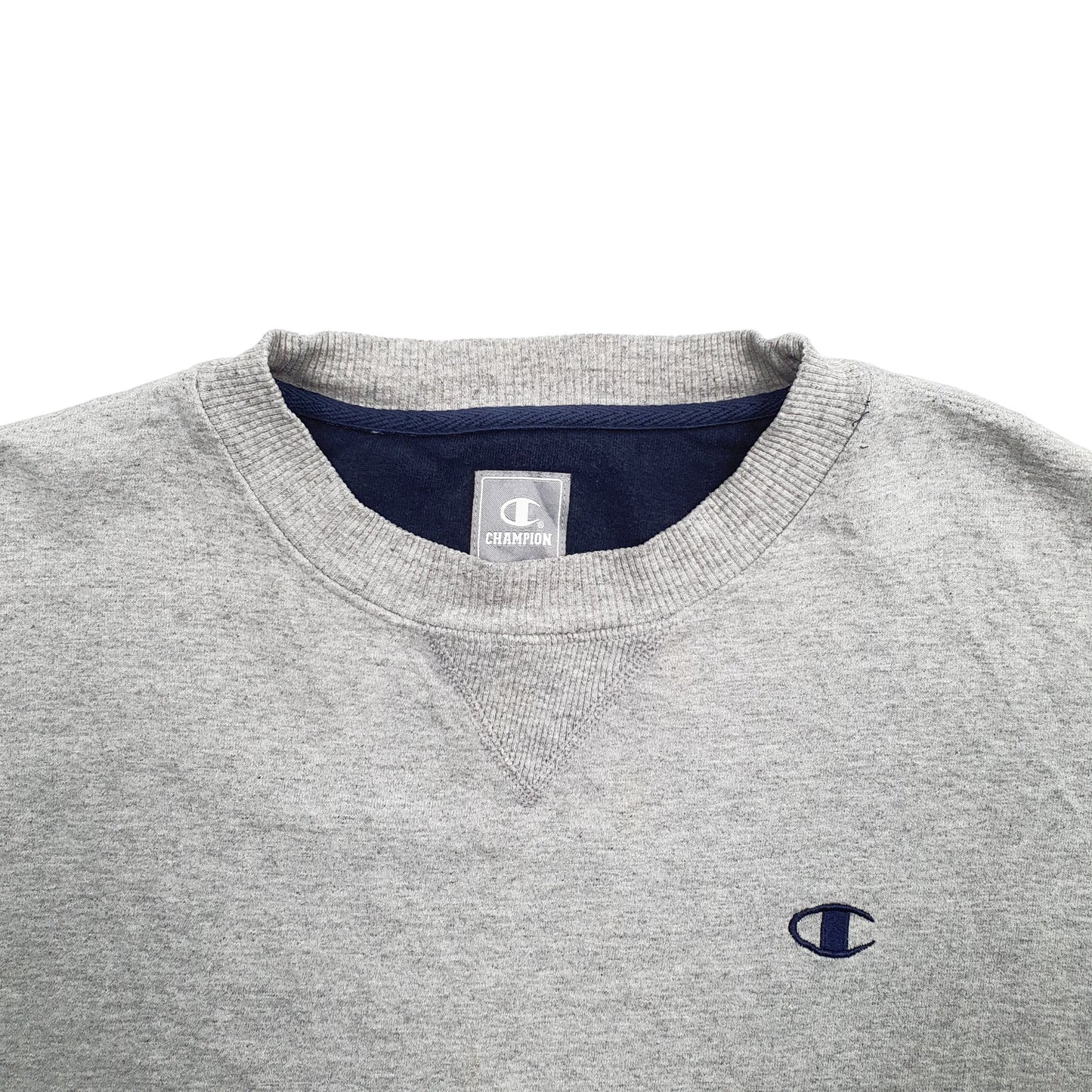 Mens Grey Champion  Crewneck Jumper