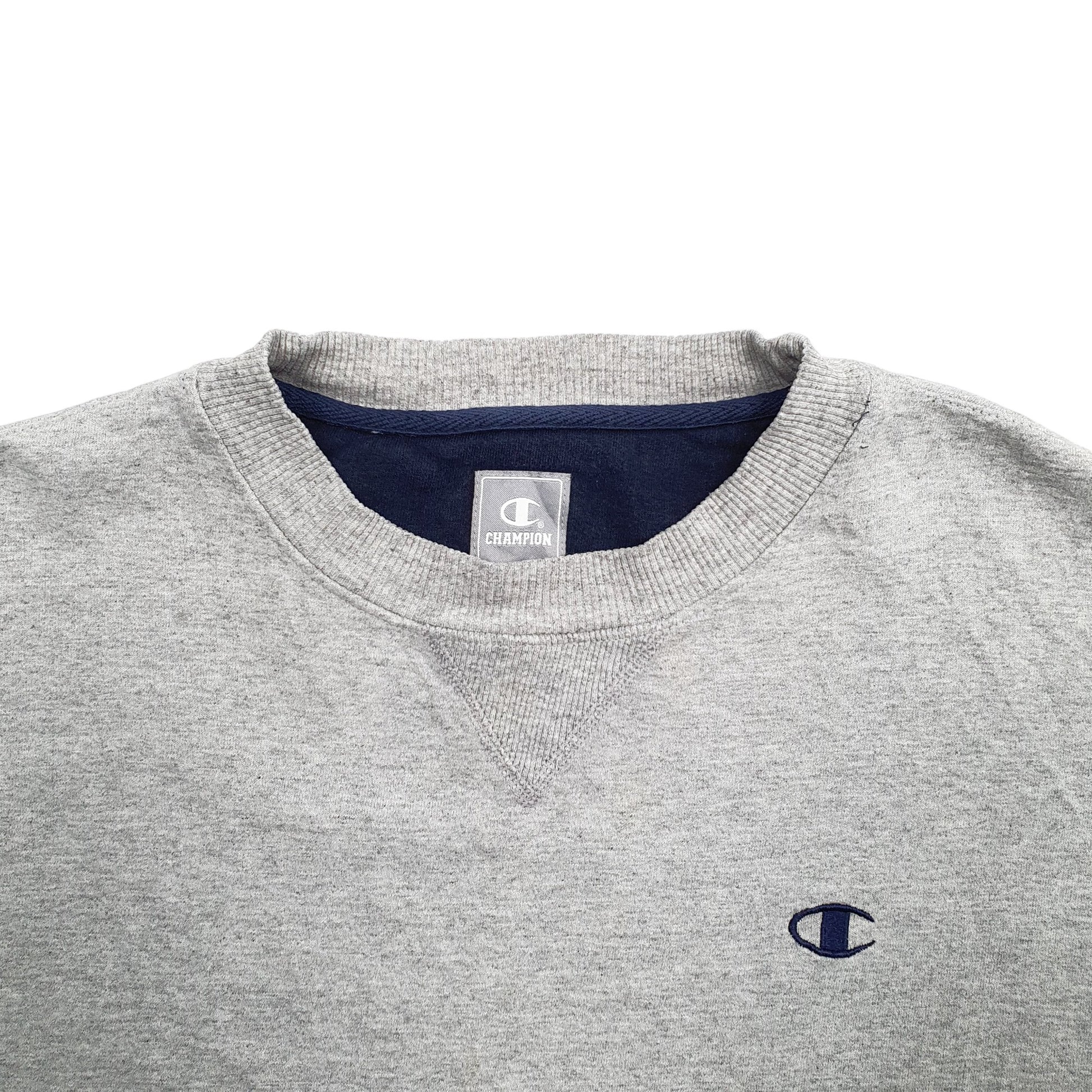 Mens Grey Champion  Crewneck Jumper