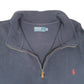 Mens Navy Polo Ralph Lauren Tall Quarter Zip Jumper