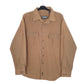 Mens Brown Timberland Performance Heavy Overshirt Shacket Long Sleeve Shirt