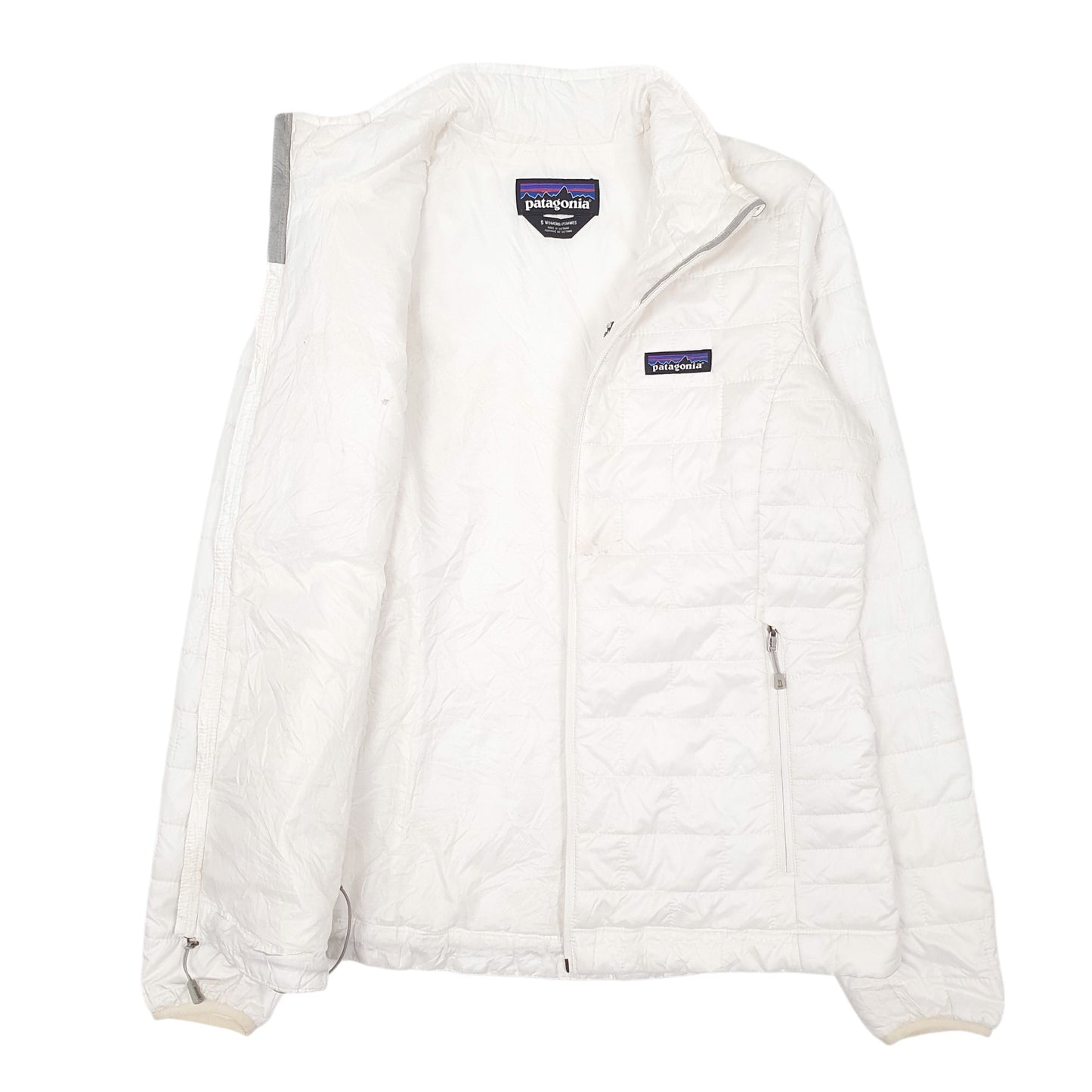 Womens White Patagonia Nano Puff 84217  Coat