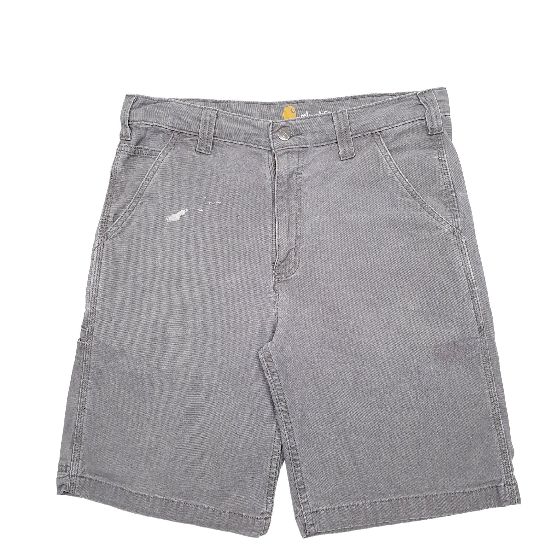 Mens Grey Carhartt Workwear Carpenter Shorts