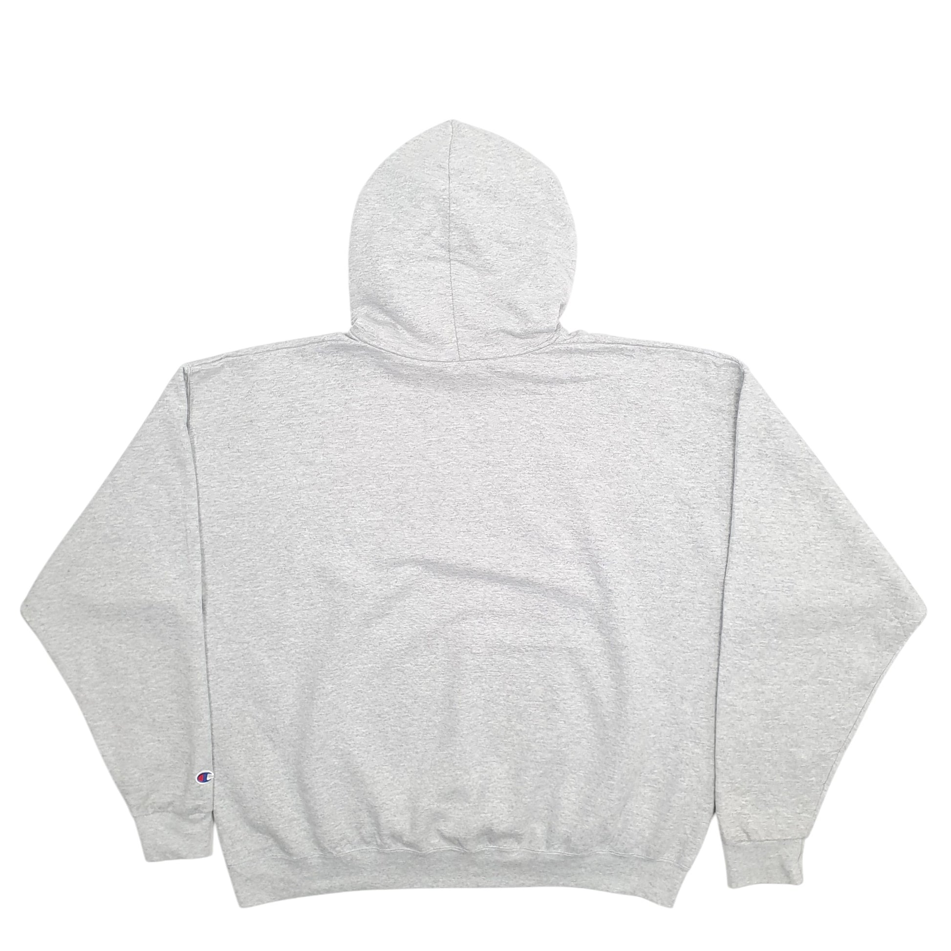 Mens Grey Champion Columbia Spellout Hoodie Jumper